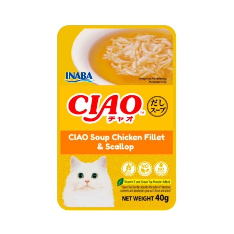 Ciao Pouch Soup 40g Chicken and Scallop